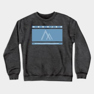 linear nature doddle Crewneck Sweatshirt